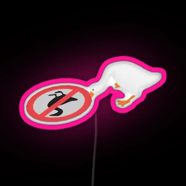 Untitled Goose Game RGB Neon Sign