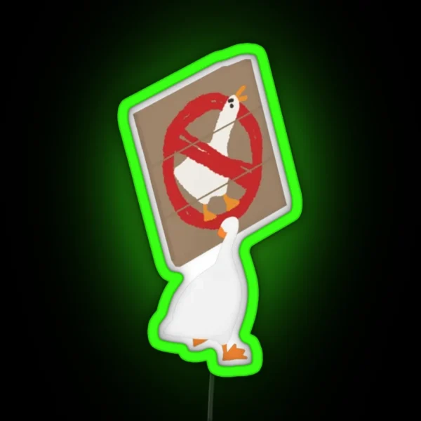 Untitled Goose Game RGB Neon Sign