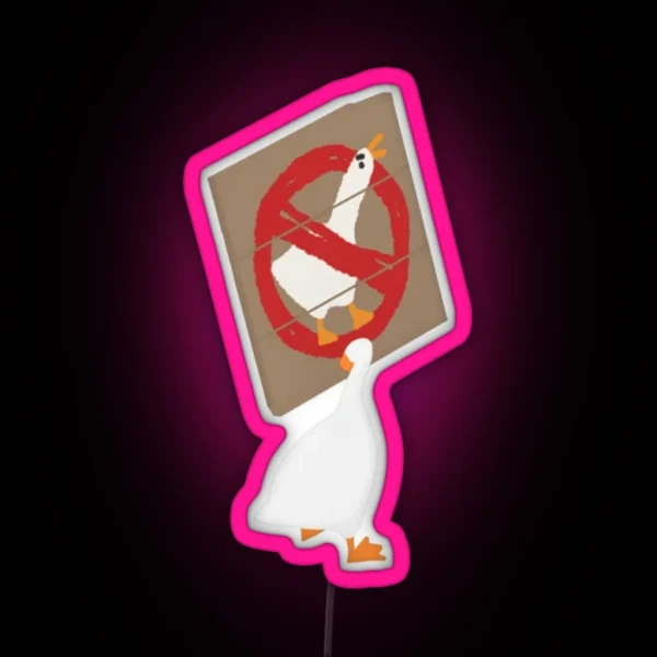 Untitled Goose Game RGB Neon Sign