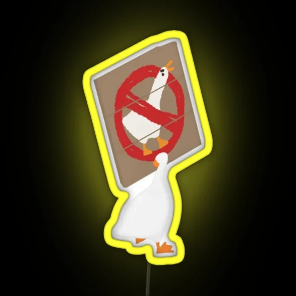 Untitled Goose Game RGB Neon Sign