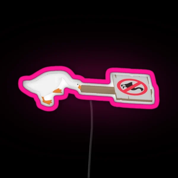 Untitled Goose Game RGB Neon Sign