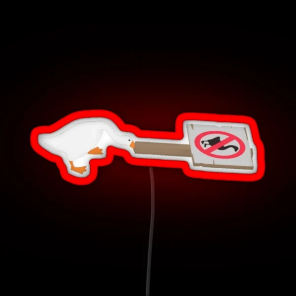 Untitled Goose Game RGB Neon Sign