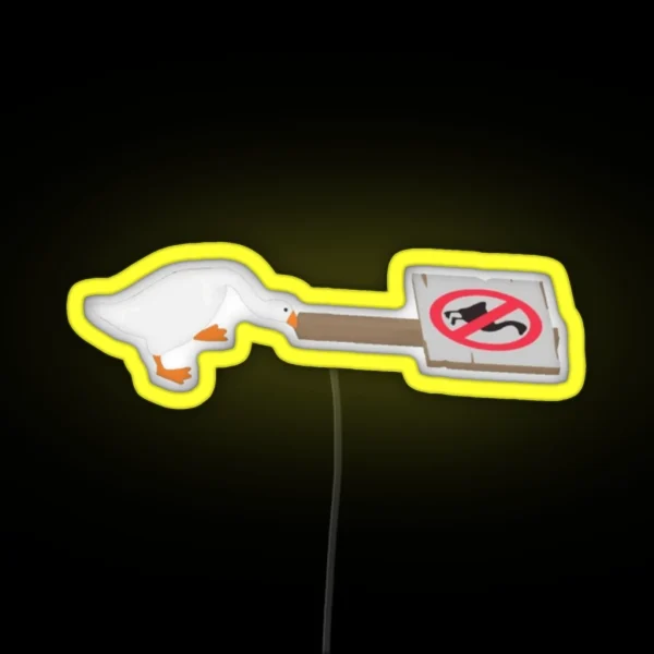 Untitled Goose Game RGB Neon Sign