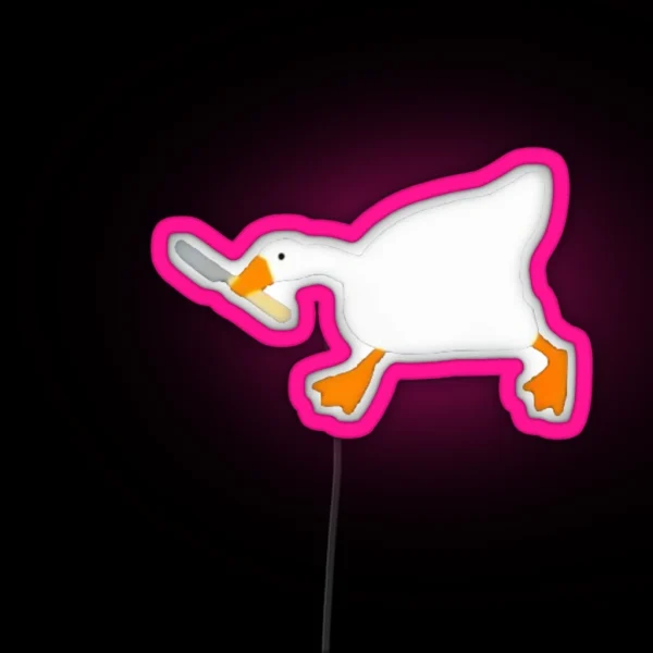 Untitled Goose RGB Neon Sign