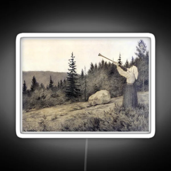 Up In The Hills A Clarion Call Rings Out Theodor RGB Neon Sign