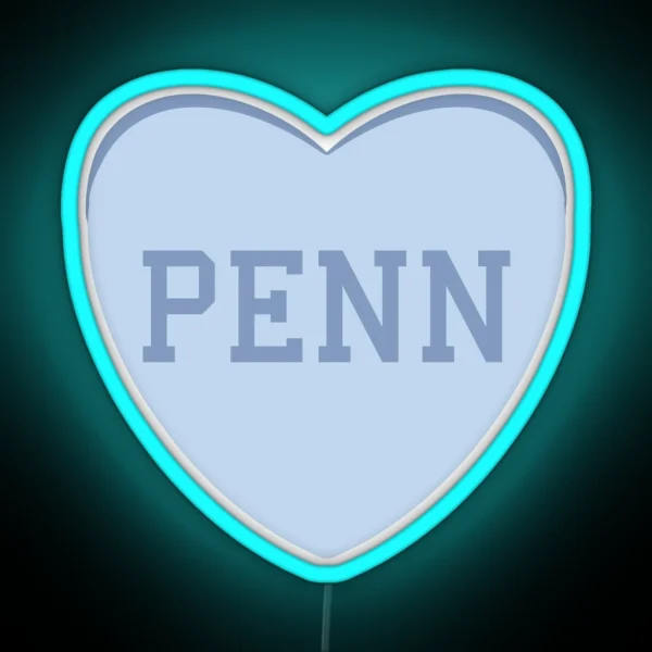UPENN Conversation Heart RGB Neon Sign