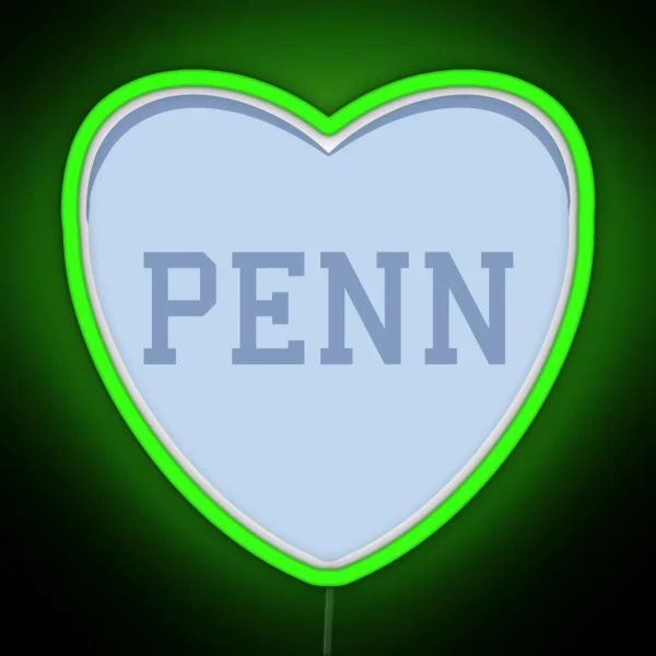 UPENN Conversation Heart RGB Neon Sign