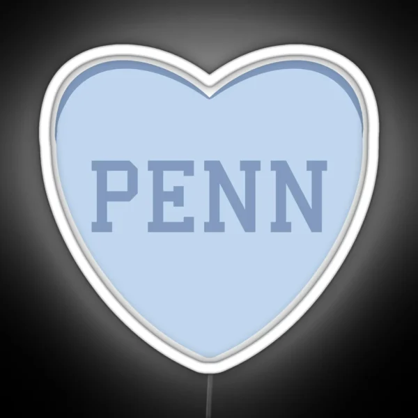 UPENN Conversation Heart RGB Neon Sign