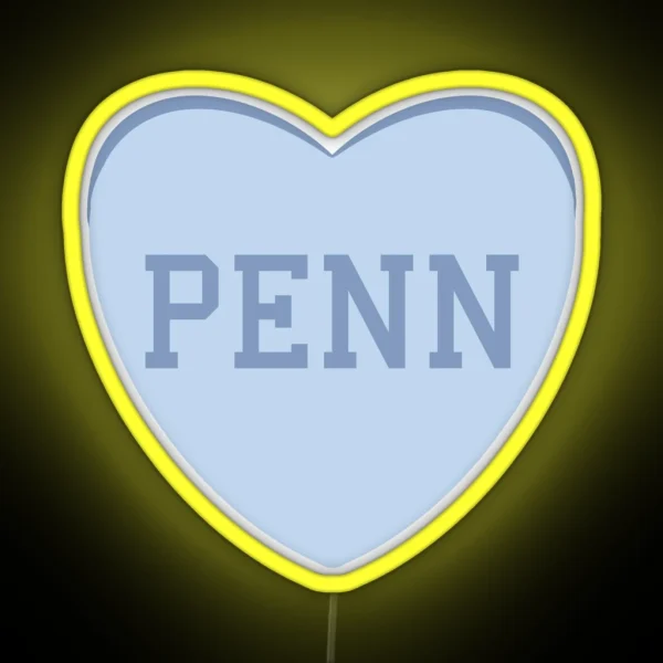 UPENN Conversation Heart RGB Neon Sign
