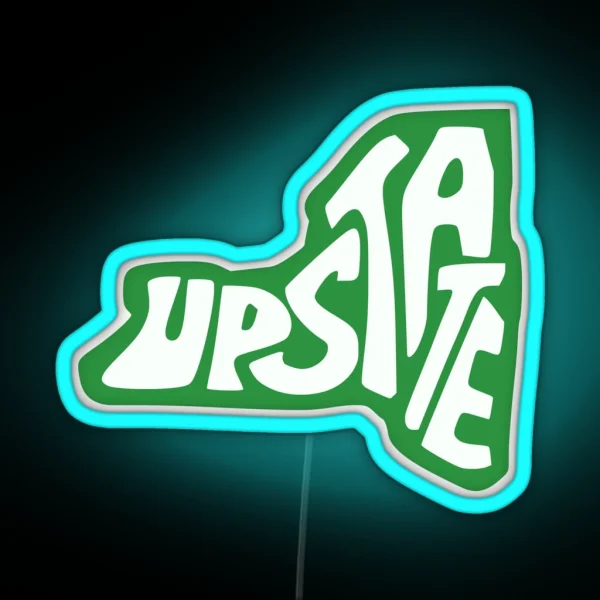 Upstate New York State Design RGB Neon Sign