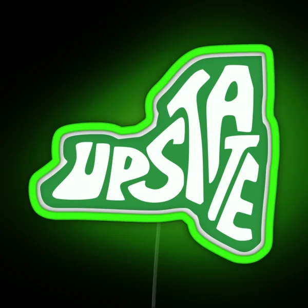 Upstate New York State Design RGB Neon Sign