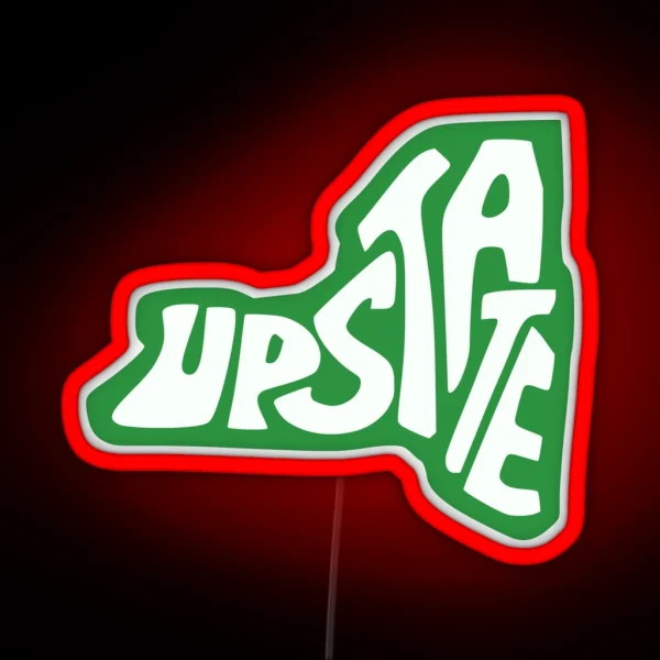 Upstate New York State Design RGB Neon Sign