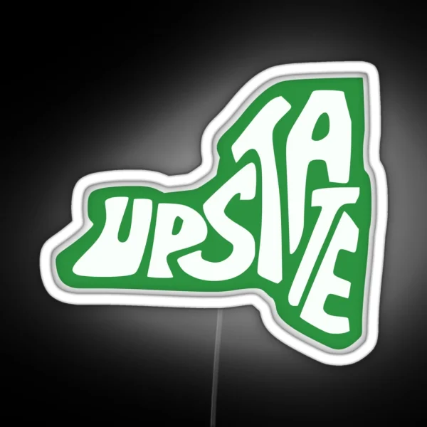 Upstate New York State Design RGB Neon Sign