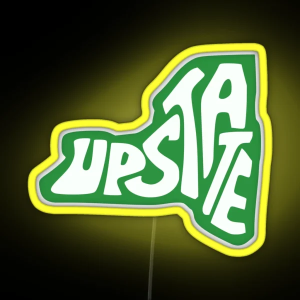 Upstate New York State Design RGB Neon Sign