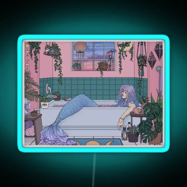 Urban Mermaid RGB Neon Sign