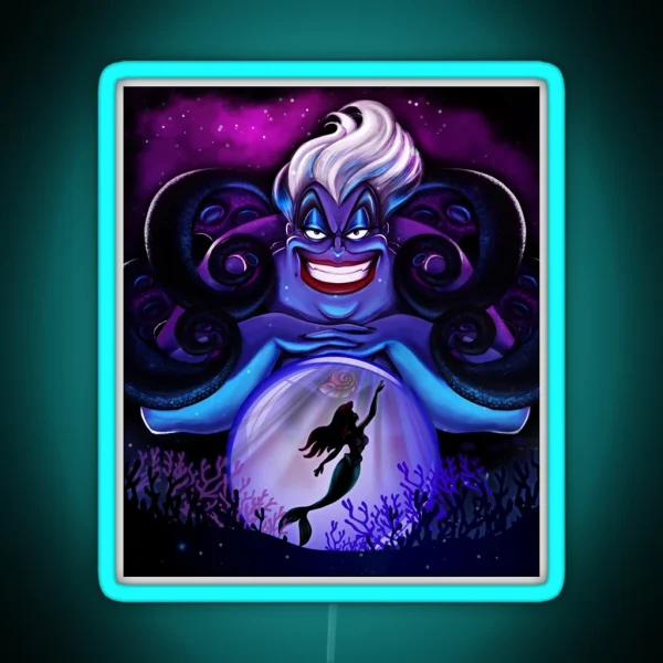Ursula The Witch Of The Seas RGB Neon Sign