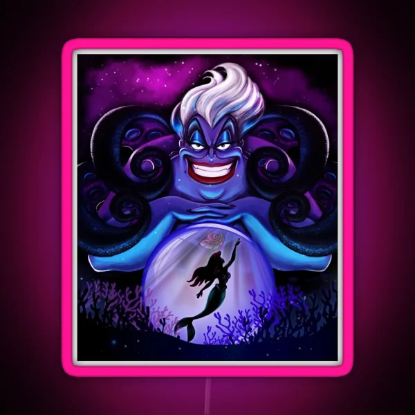Ursula The Witch Of The Seas RGB Neon Sign