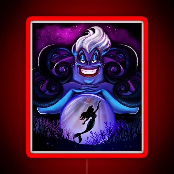 Ursula The Witch Of The Seas RGB Neon Sign
