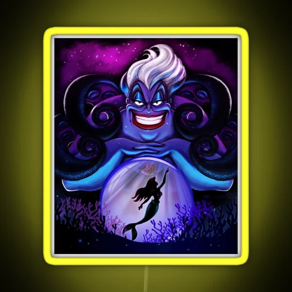 Ursula The Witch Of The Seas RGB Neon Sign