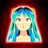 Luminous red neon sign from Urusei Yatsura anime