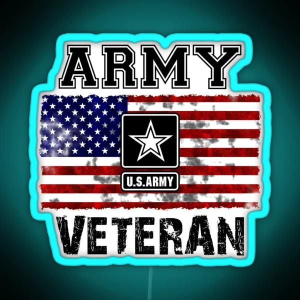 US Army Veteran RGB Neon Sign