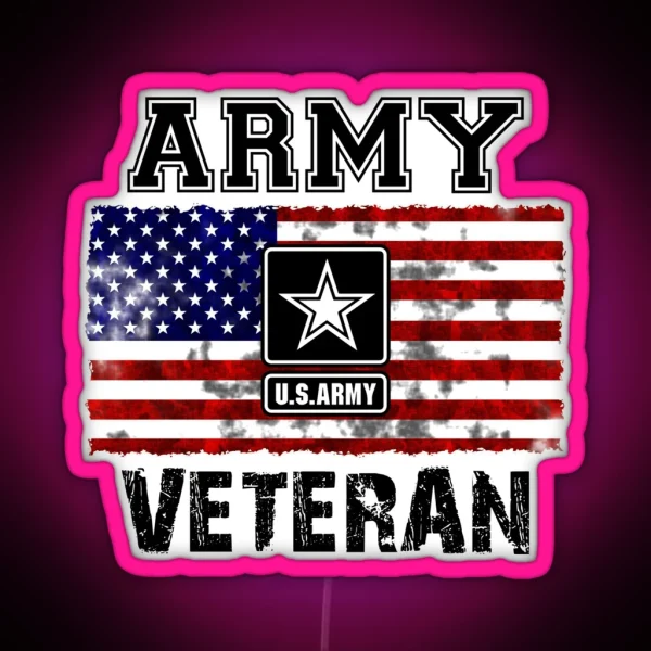 US Army Veteran RGB Neon Sign