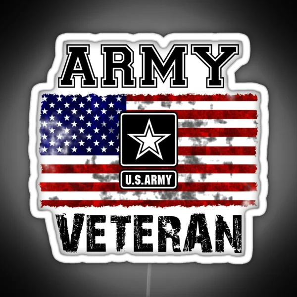 US Army Veteran RGB Neon Sign