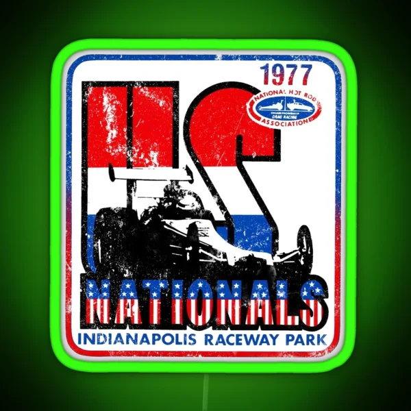 US Nationals 1977 RGB Neon Sign
