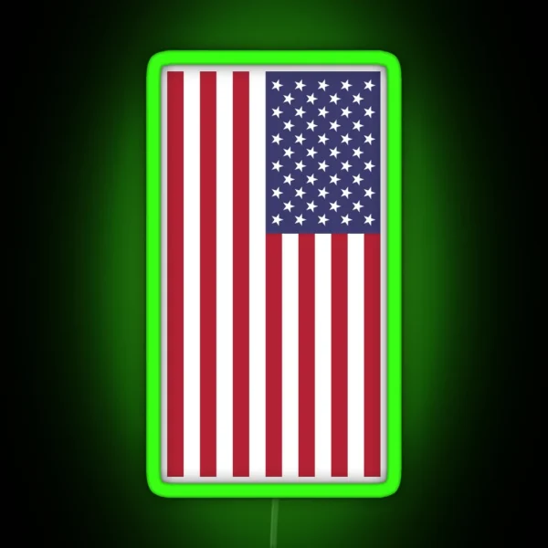 USA American Flag Cell Phone Cover RGB Neon Sign