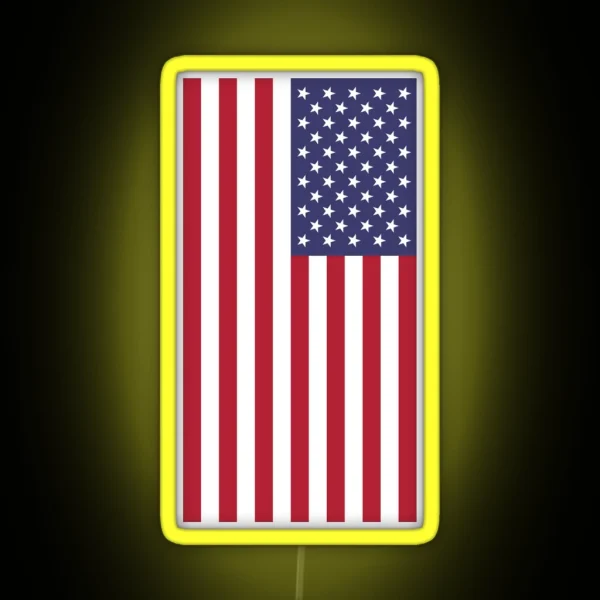 USA American Flag Cell Phone Cover RGB Neon Sign
