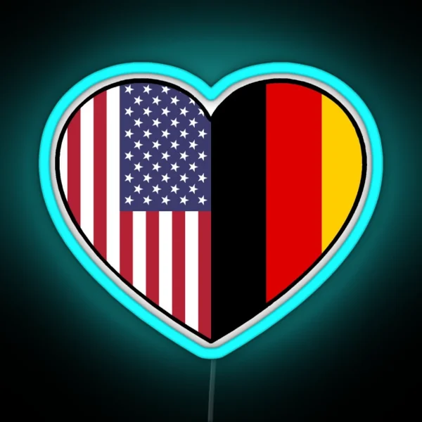 USA And Germany RGB Neon Sign