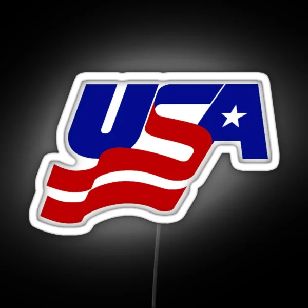 USA Hockey RGB Neon Sign