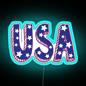 USA RGB Neon Sign