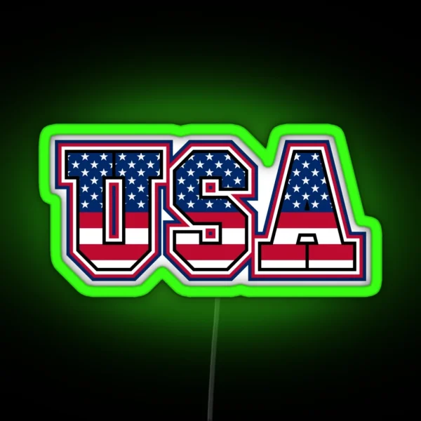 USA RGB Neon Sign