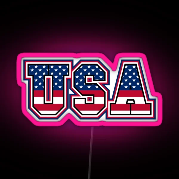 USA RGB Neon Sign