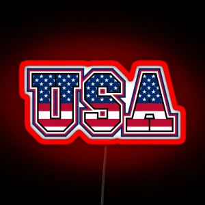 USA RGB Neon Sign