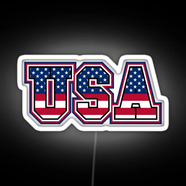 USA RGB Neon Sign