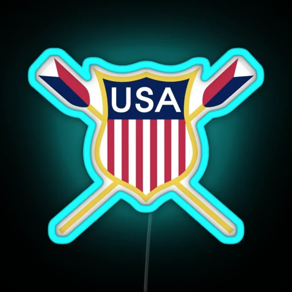 Usa Rowing RGB Neon Sign