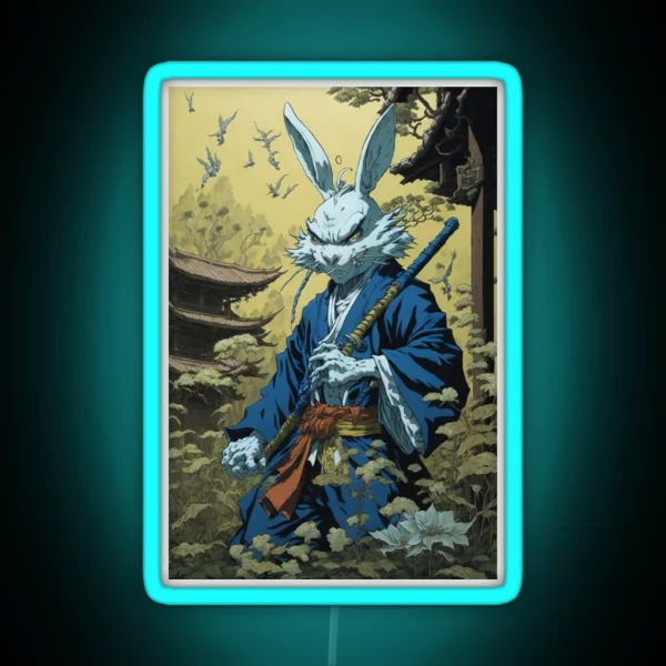 Usagi Yojimbo Art RGB Neon Sign