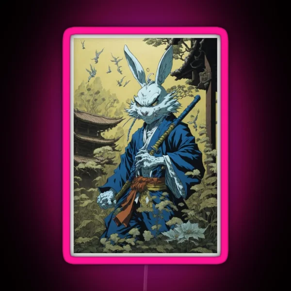 Usagi Yojimbo Art RGB Neon Sign