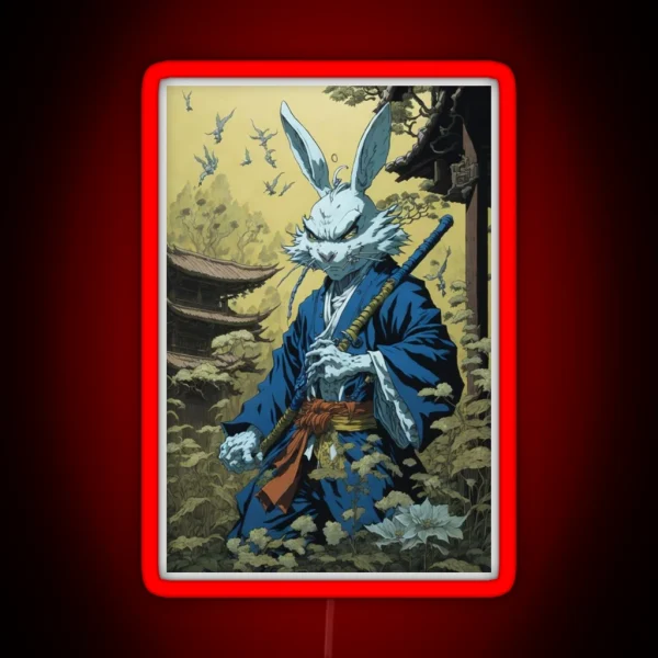 Usagi Yojimbo Art RGB Neon Sign