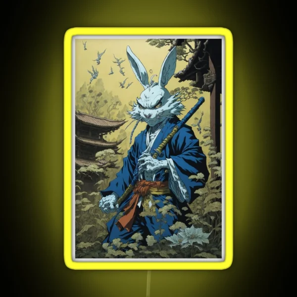 Usagi Yojimbo Art RGB Neon Sign