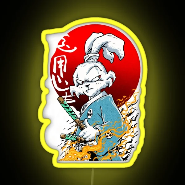 Usagi Yojimbo RGB Neon Sign