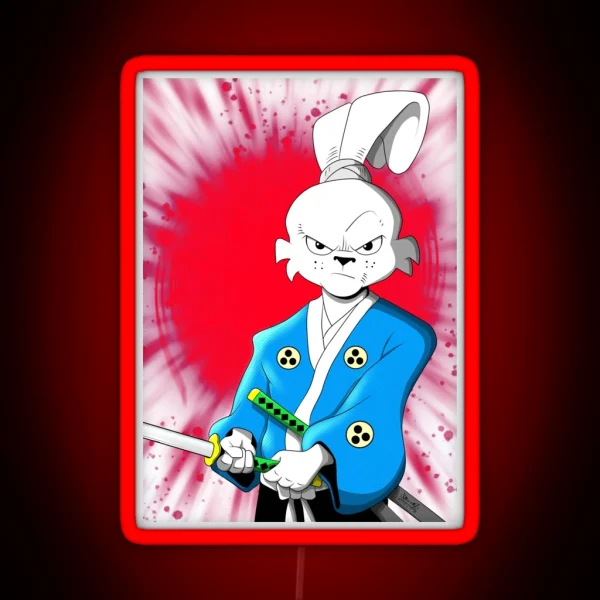 Usagi Yojimbo RGB Neon Sign