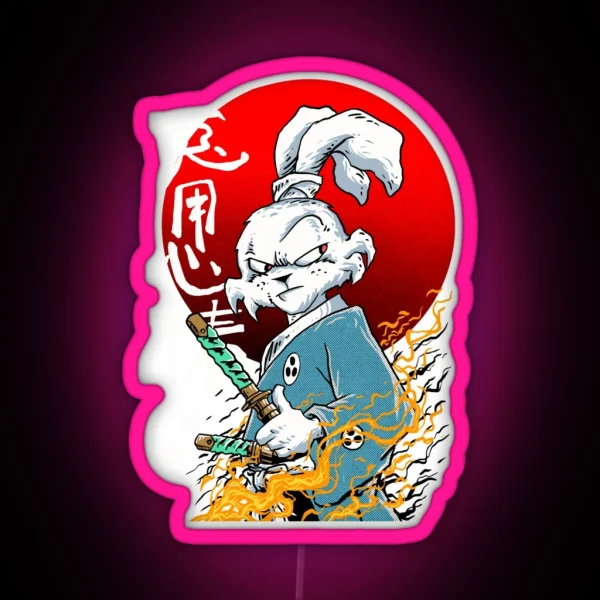Usagi Yojimbo RGB Neon Sign