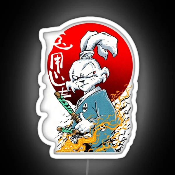 Usagi Yojimbo RGB Neon Sign