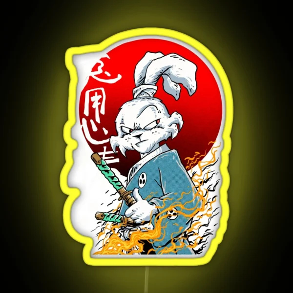 Usagi Yojimbo RGB Neon Sign