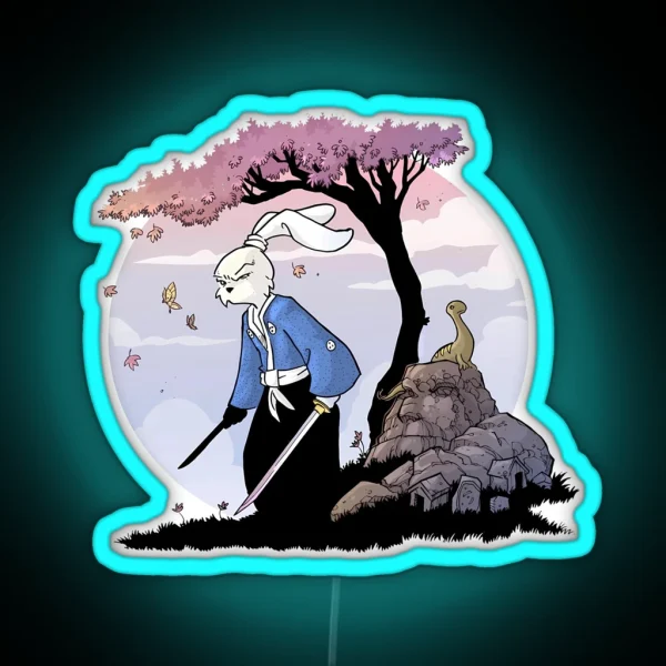 Usagi Yojimbo RGB Neon Sign
