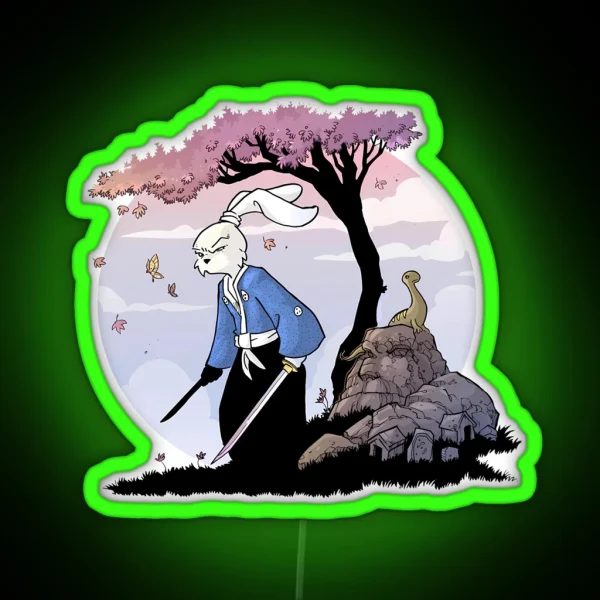 Usagi Yojimbo RGB Neon Sign