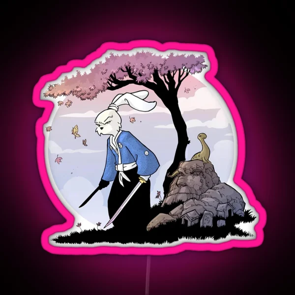 Usagi Yojimbo RGB Neon Sign